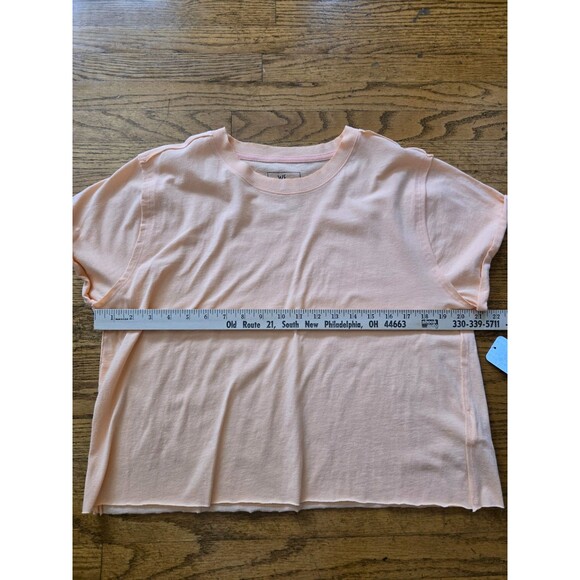 Free People We The Free Perfect Cropped Tee Short Sleeve Melon XL NWT - Picture 6 of 6